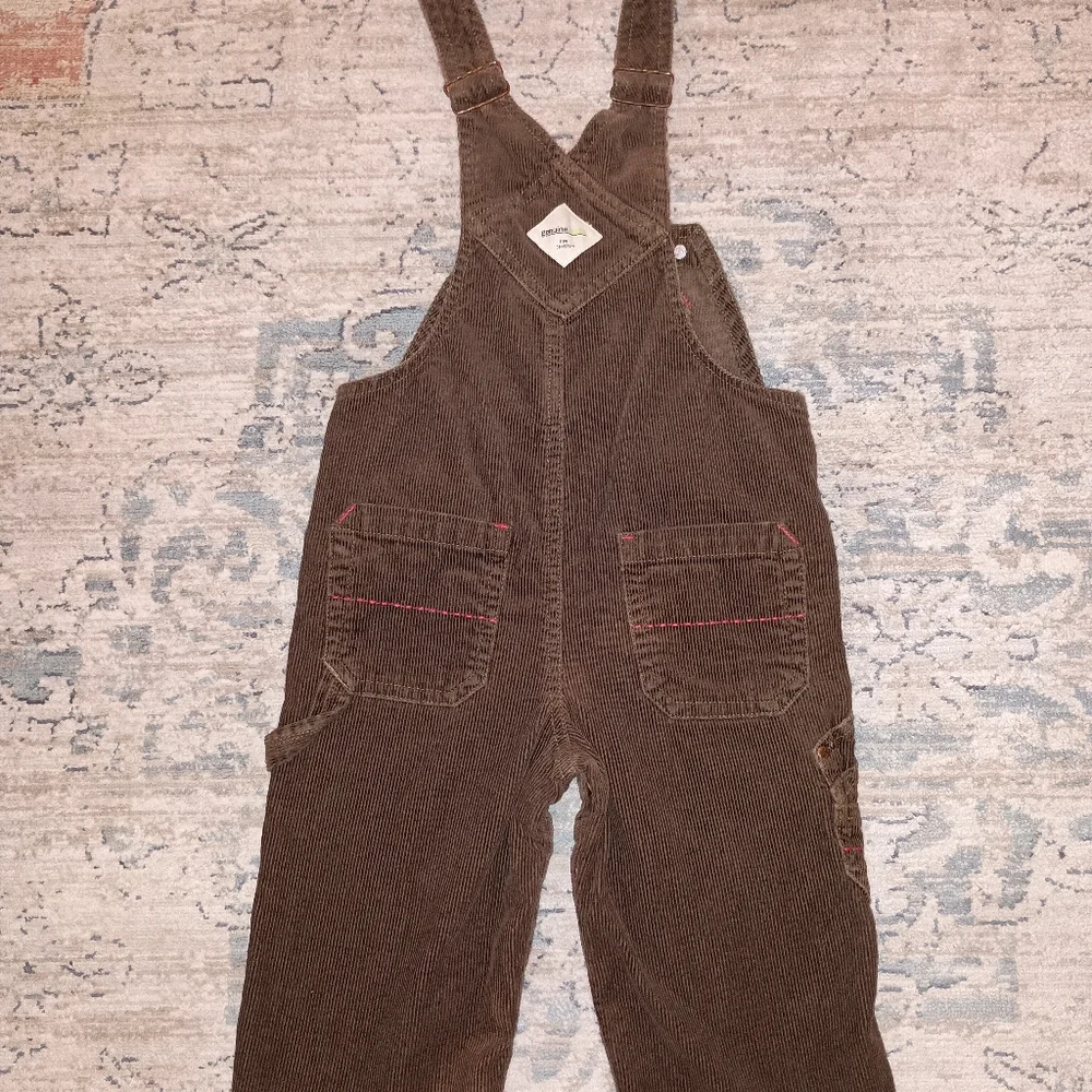 Oshkosh Vintage Brown Overalls Size 18 months